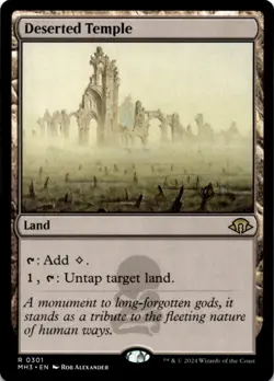 MTG Deserted Temple Normal NM Modern Horizons 3 Magic 301 - Image 1