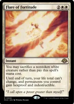 MTG Flare of Fortitude Normal NM Modern Horizons 3 Magic 26 - Image 1