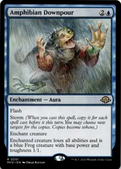 MTG Amphibian Downpour Normal NM Modern Horizons 3 Magic 51 - Image 1