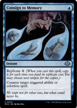 MTG Consign to Memory Normal NM Modern Horizons 3 Magic 54 - Image 1