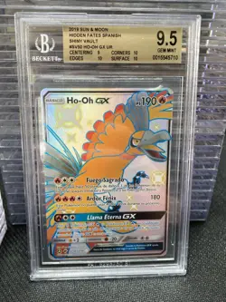 ~ESP~ SPANISH BGS 9.5 Ho-oh GX SV50 Hidden Fates Pokemon Card - Image 1