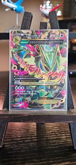 Pokemon Card M Rayquaza EX Full Art Roaring Skies 105/108 - Image 1