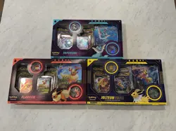 Pokemon Eeveelution Vmax Premium Collection Box Set x3 Vaporeon Flareon Jolteon - Image 1