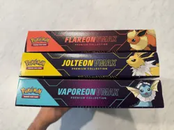Pokemon Eeveelution Vmax Premium Collection Box Set x3 Vaporeon Flareon Jolteon - Image 4