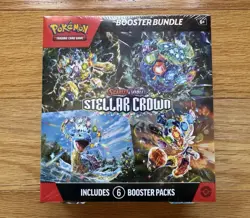 Pokemon TCG Stellar Crown Booster Bundle 6 Pack Factory Sealed - Image 1