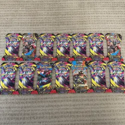 Lot of 14x Pokemon Mega Evolution Sleeved Booster Packs IN HAND - Image 1