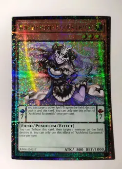 Near Mint Yugioh Archfiend Eccentrick RA04-EN017 Quarter Century Secret Rare - Image 1