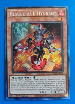 Near Mint Yugioh Rescue-ACE Hydrant Collector’s Rare 1st Edition - Image 1