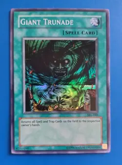 Lightly Played Yugioh Giant Trunade SRL-048 Super Rare Unlimited - Image 1