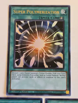 Super Polymerization RA03-EN053 x3 Ultra Rare Yugioh Card Set 1st Edition Mint - Image 2