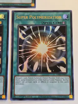 Super Polymerization RA03-EN053 x3 Ultra Rare Yugioh Card Set 1st Edition Mint - Image 4