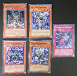 Yugioh x5 Set Grapha, Dragon Lord Of Dark World SDGU-EN001 Ultra Rare 1st Ed MP - Image 1