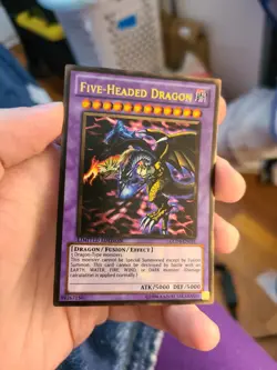 Yugioh Five-Headed Dragon GLD4-EN031 Limited Gold Rare - Image 1