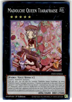 Yugioh! Madolche Queen Tiarafraise - INFO-EN044 - Super Rare - 1st Edition NM - Image 1