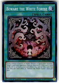 Yugioh! Beware the White Forest - INFO-EN059 - Super Rare - 1st Edition Near Min - Image 1