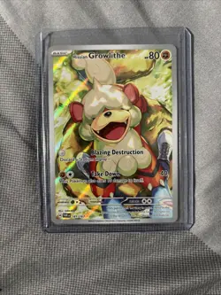Pokemon Twilight Masquerade Hisuian Growlithe Illustration Card 181/167 - Image 1