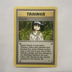 Charity 99/132 Rare Non-Holo Gym Heroes Set Pokemon Trainer Card MP - Image 1