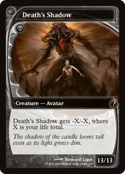 Death's Shadow (Future Sight) -Foil Light Play MTG Mystery Booster 2 - Image 1