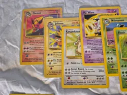 1999 Pokemon 40 Unique Different Jungle Set Card Lot Scyther Jolteon Flareon - Image 2