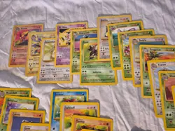 1999 Pokemon 40 Unique Different Jungle Set Card Lot Scyther Jolteon Flareon - Image 3