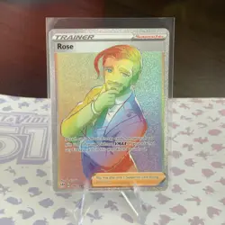 Rose - 196/189 - Darkness Ablaze - Pokemon TCG Card Rainbow Rare NM Trainer - Image 1