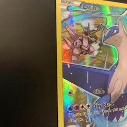 Latios XY79 Pokemon Trading Card Game Holo Black Star LP Read - Image 2
