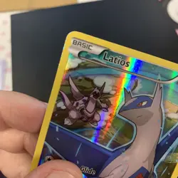 Latios XY79 Pokemon Trading Card Game Holo Black Star LP Read - Image 3