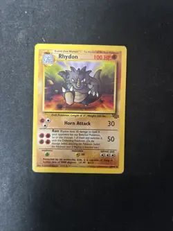 RHYDON - Jungle Set - 45/64 - Uncommon Pokemon Card - Unlimited Edition D22 - Image 1