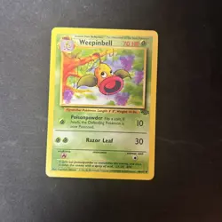 Weepinbell 1999 Jungle Set 48/64 Pokemon Card Game Trading English D41 - Image 1