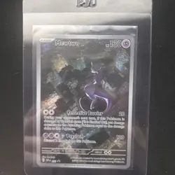 Pokemon Mewtwo Scarlet & Violet Black Star Promo Holo Card 052 NM Rare Full Art - Image 1