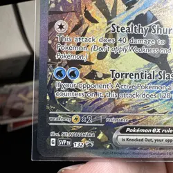 Pokemon SVP132 Greninja EX Full Art Ultra Rare Holo Promo Card NM Condition - Image 2