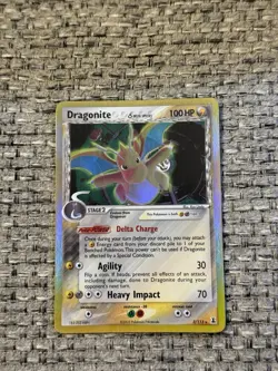 Pokemon TCG Dragonite EX Delta Holo Rare Card 3/113 Delta Species - Image 1
