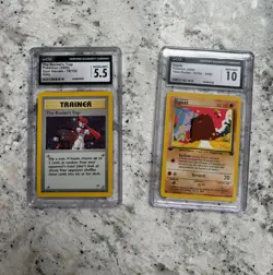 Pokemon Slab Bundle |2 Cards [SEE photos] 1st edition vintage - Image 1