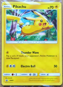 Pikachu SM04 Sun & Moon Black Star Promo Pokemon Card (Sealed) - Image 1