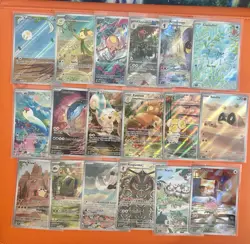 Scarlet & Violet Base Set - illustration Rare bundle (18 Cards) - All near Mint - Image 1