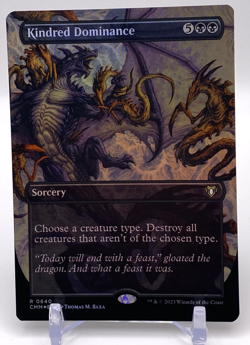 MTG: Kindred Dominance (Borderless) - Commander Masters - FOIL Rare #640 - Image 1