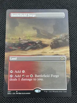 Battlefield Forge (Borderless) #297 Normal The Brothers' War NM MTG - Image 1