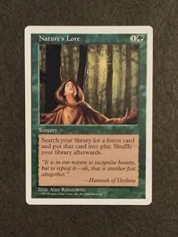 Magic: The Gathering Nature's Lore MTG Core Set 5th Edition 1997 - Image 1