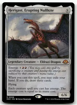 Herigast, Erupting Nullkite #8 MTG Modern Horizons 3 NM X1 - Image 1