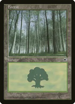 Forest (Pale Trees) Portal Light Play MTG Magic DNA GAMES - Image 1