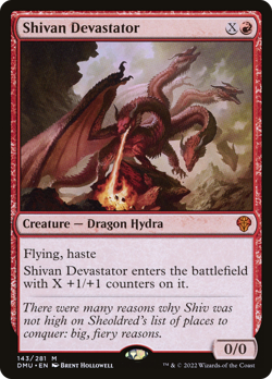 Shivan Devastator Dominaria United Near Mint - Image 1