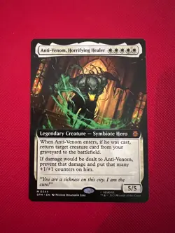 MTG Marvel Spider-Man Anti-Venom, Horrifying Healer Extended Art Mythic 0001 NM - Image 1