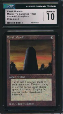 Beta Basalt Monolith CGC 10 Graded Magic MTG (2031) -magicgraders- - Image 1