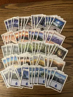 Mtg 8th Edition Basic Land Lot x80 Magic the Gathering 8th Lands 4xEach Art LP - Image 1