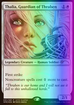 MTG Thalia, Guardian of Thraben (2015/6) World Magic Cup Qualifiers LP FOIL - Image 1