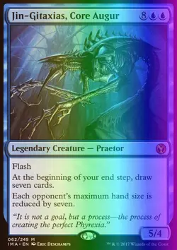 MTG Magic the Gathering Jin-Gitaxias, Core Augur (62/256) Iconic Masters LP FOIL - Image 1
