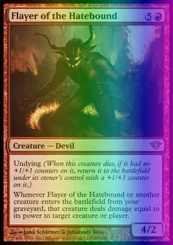 MTG Magic the Gathering Flayer of the Hatebound (89/175) Dark Ascension LP FOIL - Image 1