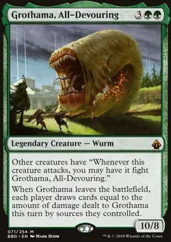MTG Magic the Gathering Grothama, All-Devouring (71/264) Battlebond LP - Image 1