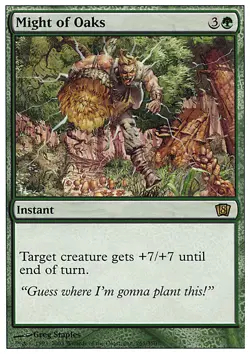 MTG Magic the Gathering Might of Oaks (265/361) Eighth Edition MP - Image 1