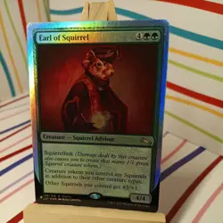 MTG Magic The Gathering Earl Of Squirrel Foil Promo Commander - Image 1